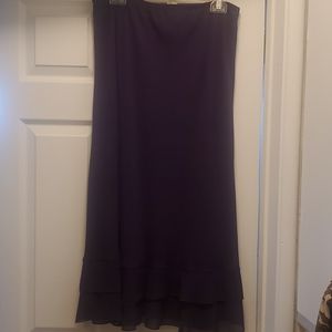 Elegant Deep Purple Skirt